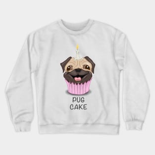 Pug Cake Crewneck Sweatshirt